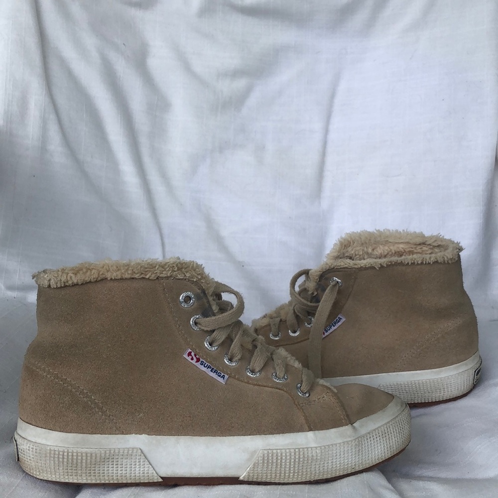 fur lined superga shoes